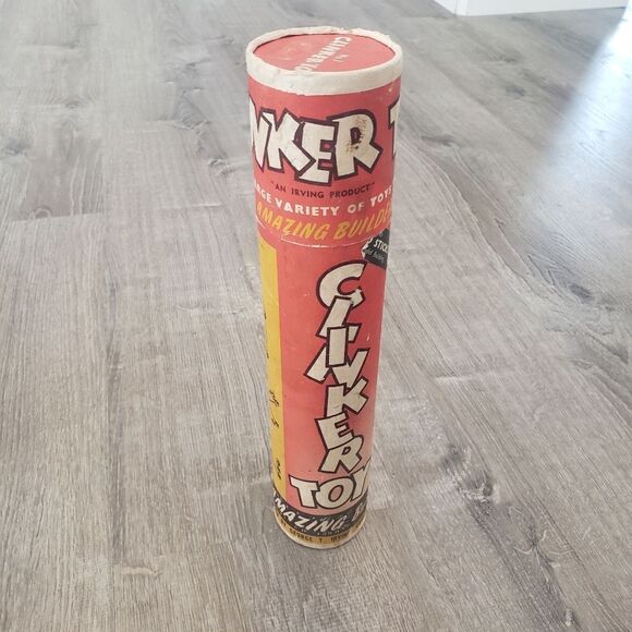 Vintage 50s Original Clinker Toy Building Set #1 Made In Australia Incomplete - Picture 1 of 7